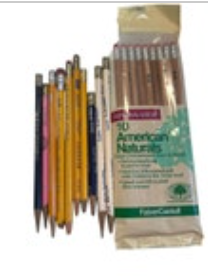 Vintage Pencil Lot of 19 Mallard Eagle Faber General Football Ad Made in USA