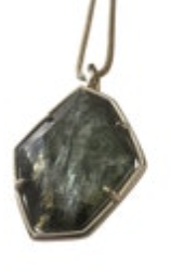 Kendra Scott Kalani Gold Pendant Necklace Adjustable Sage Mica 32” At Longest