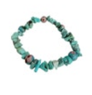 Turquoise Natural Stone Irregular Stretch Bracelet
