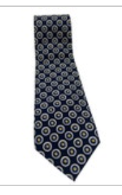 Lauren Ralph Lauren Mens Neck Tie 100% Silk Blue Yellow Dot Print EUC
