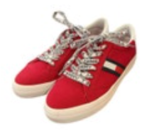 Tommy Hilfiger Fantim Canvas Logo Low Top Sneakers Sneakers Size 10 EUC