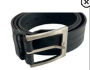 Mens Genuine Leather Casual Dress Plain Black Belt Chrome Buckle M/L/XL 30”-36”