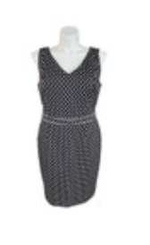 NWT The Limited Womens Sheath Midi Dress 16 Blue w/Dots Sleeveless MSRP $98