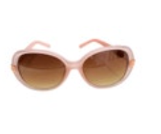 Vintage Kenneth Jay Lane KJL-41238 Blush Retro Sunglasses Jackie O Pink Bling