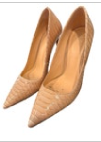 Alexandre Birman Womens Snakeskin Heels Pumps Taupe Beige Size 9 40 READ