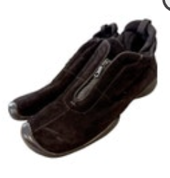 PRADA Sport Linea Rossa Black Suede High Top Sneakers Made in Italy Size 38 Zip