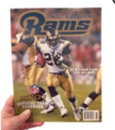 St. Louis Rams 2001 Official Team Yearbook NFL Great Condition