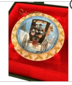 Buckley Moss 1991 Ornament Noel 2968/5000 German Anna Perenna Christmas COA