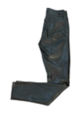 MOTHER Faux Leather The Super Swooner Pants Wax On Wax Off Black 26 EUC
