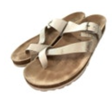 Mephisto Nalia White Silver Women's Comfort Sandal Size 9 (39 Eur)