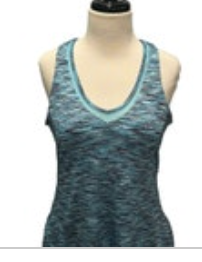 MPG Mondetta Racerback Athletic Teal Dress Medium Built-In Shelf Bra Activewear