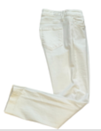 PAIGE Hoxton Ankle Skinny White Denim Jeans Size 25 Stretch Casual