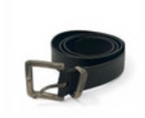 Levi's Belt Black Genuine Leather Mens 36 Gunmetal Nickel Buckle