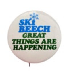 VTG Ski Beech Mountain Pin Pin back Button Great Things Are Happening