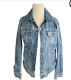Madewell Medium Blue Distressed Denim Jean Jacket