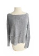 The Fisher Project Sweater Womens Extra Small Gray Linen Blend Stretch Hi Lo