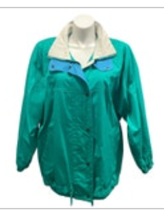 Vintage London Fog Coat Extra Large Regular Retro Green Teal 90s