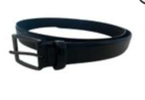 Dickies Men's Casual Black Leather Belt Gunmetal Buckle Sz 40-42 47L X 1.5W