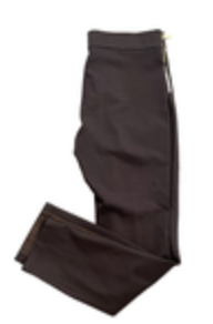 Michael Kors Straight Pull On Side Zipper Slim Trouser Pants Womens Medium Brown