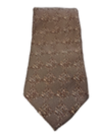Vintage 1970's Sears "The Men's Store” Brown Fashion Geometric Wide Tie