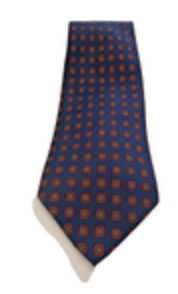 Polo by Ralph Lauren Men's Silk Tie Necktie Blue Red Geometric Made In USA