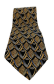 J Garcia Collectors Edition 100% Silk Black Gold Fashion Neck Tie