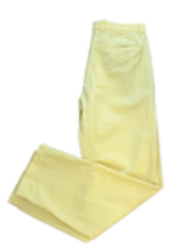 Brooks Brothers Mens Pants 33X32 Yellow Linen Blend Regular Chino Straight Golf