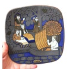 Arabia Finland "Kalevala" 1983 Annual Decorative Plate by Raija Uosikkinen