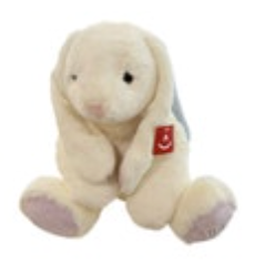 Aurora Plush Bunny Rabbit White Pink Ears 2025 Stuffed Animal NWT Soft