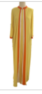 Vintage JC Penney Yellow, Orange and White Retro Robe Full Zip Housecoat READ