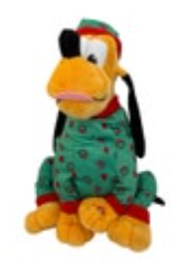 Disney's Pluto Animated Christmas Musical Plush "O CHRISTMAS TREE" Holiday Works