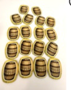 Catan Junior 18 Molasses Barrel Resource Tiles Replacement Game Piece Components