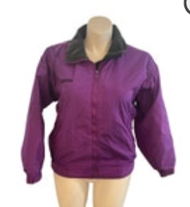 Columbia Jacket Women Large Purple Full Zip Pockets Fleece Lined Outerwear READ