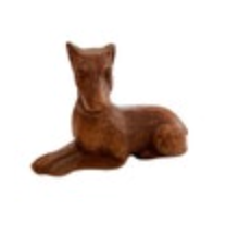 Hand Carved Soap Stone? Miniature Doberman Pincher Dog Figurine Figure