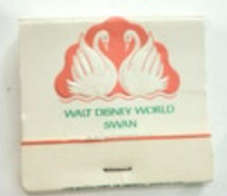 Vintage Matchbook Walt Disney World Swan Hotel FL Full Pack Florida