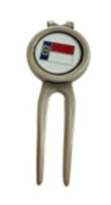 North Carolina Golf Divot Tool & Magnetic Ball Marker CMC Golf State Flag