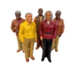 Excellerations Pretend Play Figures Lot Of 6 Grandparents White African American