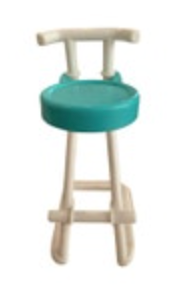 Vintage Mattel 1994 Barbie High Chair Kitchen Stool