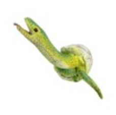 Green Snake Hatching Egg Rubber Toy Figure 2 3/4” Tall AAA