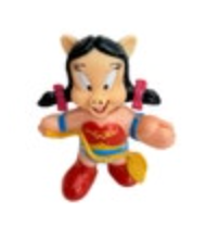 VTG 1991 McDonalds Happy Meal Super Looney Tunes Petunia Pig Wonder Woman