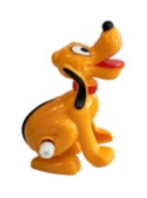 Walt Disney Tomy Pluto Wind Up Toy Vintage Works Mickey Mouse's Dog