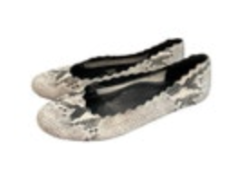 VANELi Sancia Womens Leather Flats Casual Reptile Print Size 7.5 N Narrow