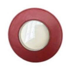 Round Red Picture Frame Desk Table Top Faux Leather Global Views India
