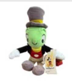 Disney Store Jiminy Cricket Bean Bag 8 Inch Plush NWT