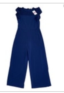 Michael Kors Jumpsuit XS True Navy Blue Sleeveless Pockets Mesh NWT MSRP $125