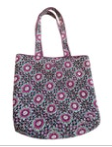 Vera Bradley Raspberry Medallion Tote Bag EUC Purple Lilac