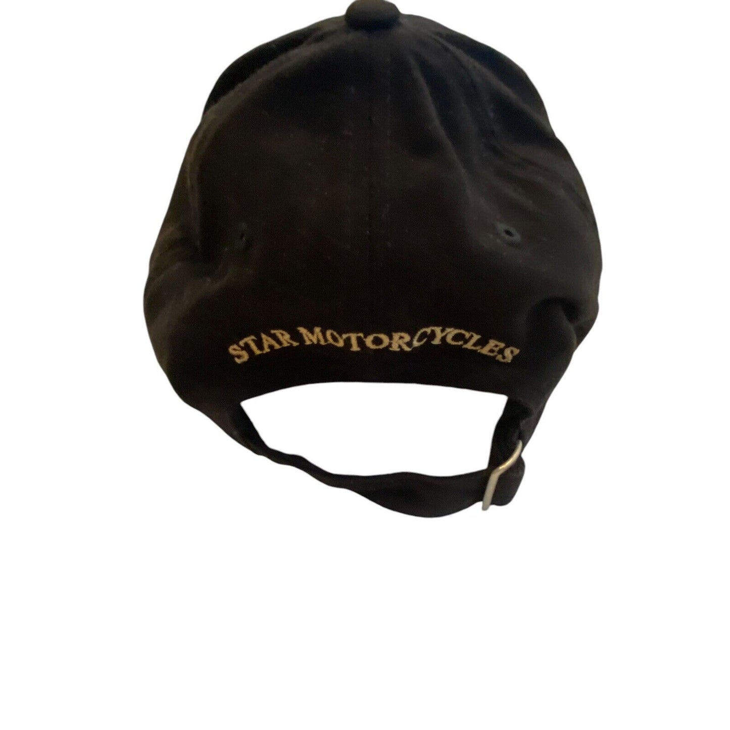 Yamaha Star Motorcycles Graphic Black Adjustable Hat One Size Embroidered