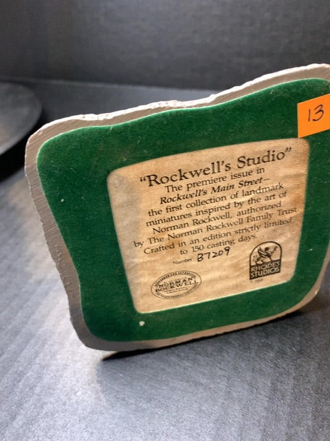 1988 Rhodes Studios Rockwells Main Street Rockwell's Studio Premier Edition