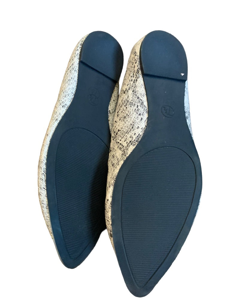 7.5M Mossimo Faux Snakeskin Women's Pointed Toe Flats