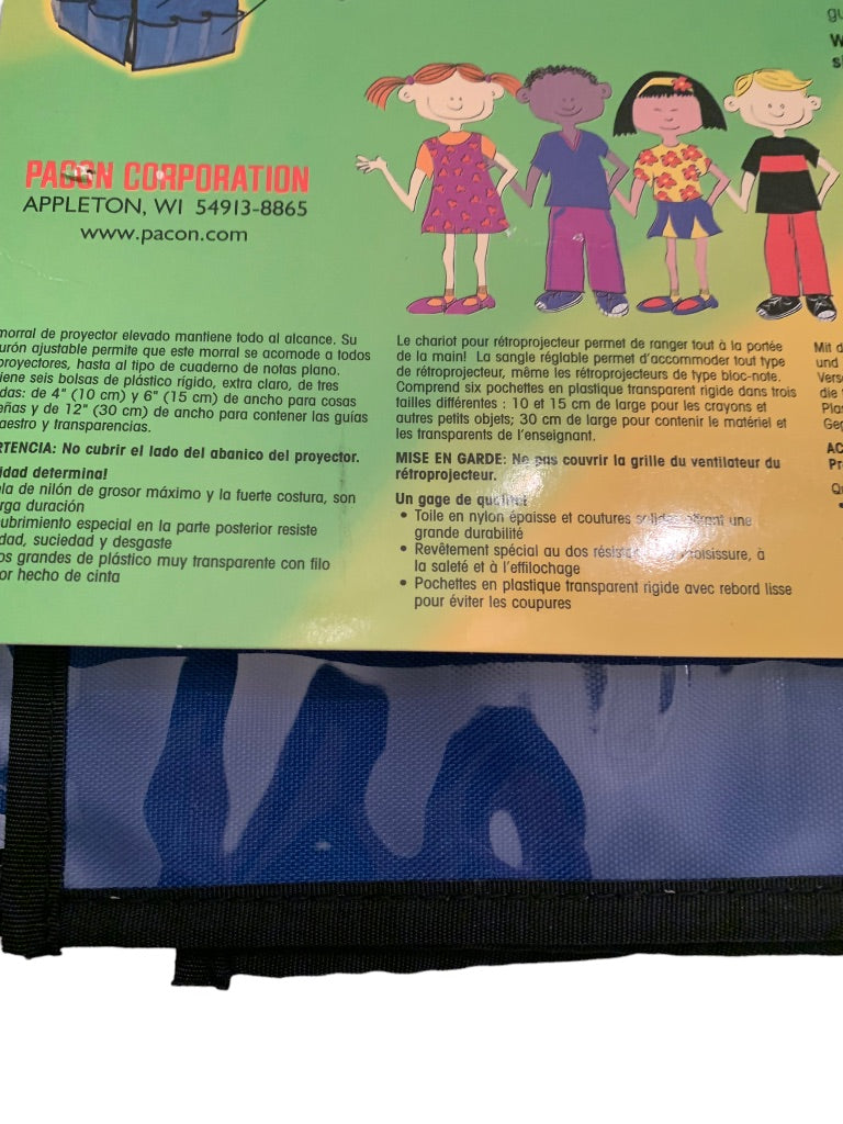 Overhead Projectors Overhead Projector Caddy 12" x 7.5" Each Side Blue